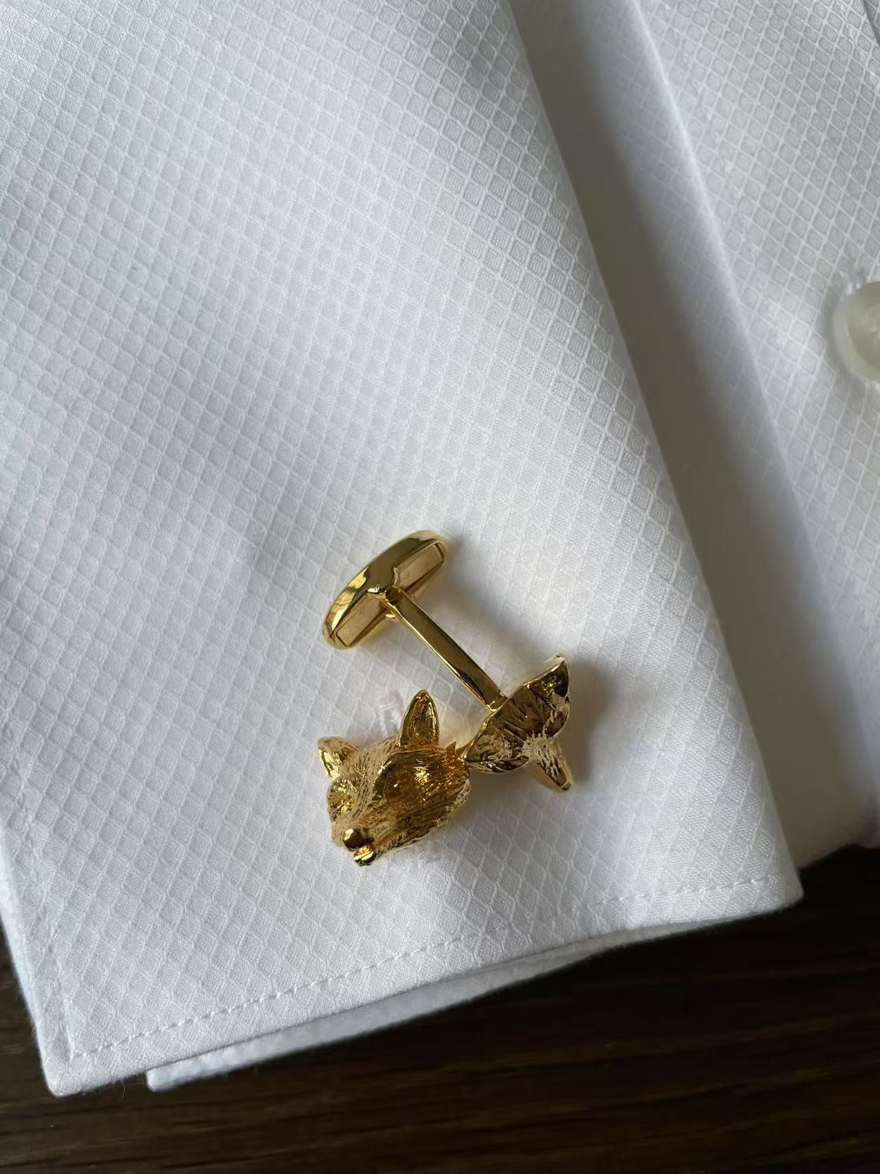 Golden Fox cufflinks